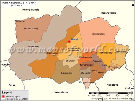 tomsk map oblast  tomsk russia