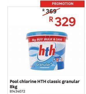 Pool Chlorine Hth Classic Granular Kg Offer At Leroy Merlin