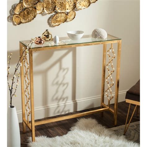 Safavieh Jovanna Modern Clear Console Table In The Console Tables