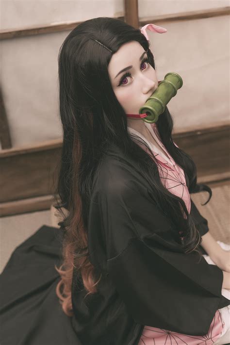 Self My Nezuko Kamado Cosplay Kimetsunoyaiba