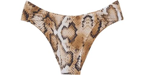 Lenny Niemeyer Snakeskin Print Bikini Set In Natural Lyst