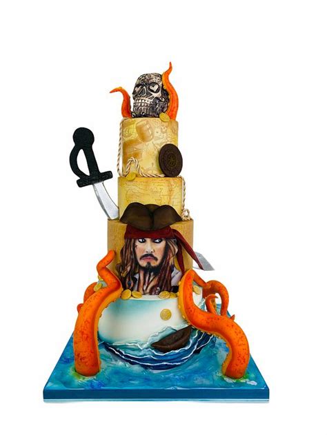 Jack Sparrow Cake Decorated Cake By Cindy Sauvage CakesDecor