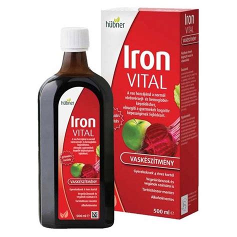 Hübner Iron Vital folyékony vaskészítmény 500ml