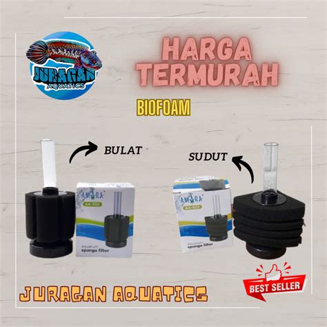 Jual Biofoam Amara Aquarium Aquascape Biofoam Sudut Aquarium