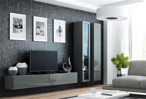 ᐉ Тумба под телевизор Cama Meble Vigo 180 Серый/Серый (20883) • Купить ...
