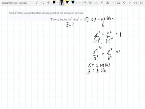 SOLVED Find A Vector Valued Function Whose Graph Is The Indicated