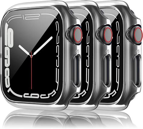 Mugust Paquete De 3 Fundas Para Apple Watch Protector De Pantalla De