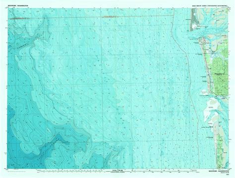 Westport Washington Topographic Map 1989 Nautical Chart Print - Etsy