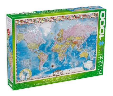 Puzzle Eurographics Din 1000 De Piese Harta Lumii Ozone Ro