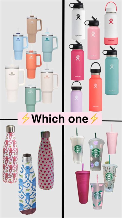 Preppy Water Bottles Cute Water Bottles Starbucks Cup Design