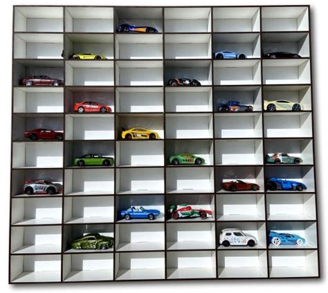 Półka biała 60 przegródek na resoraki Hot Wheels 5906815391096 Cena Opinie Półki