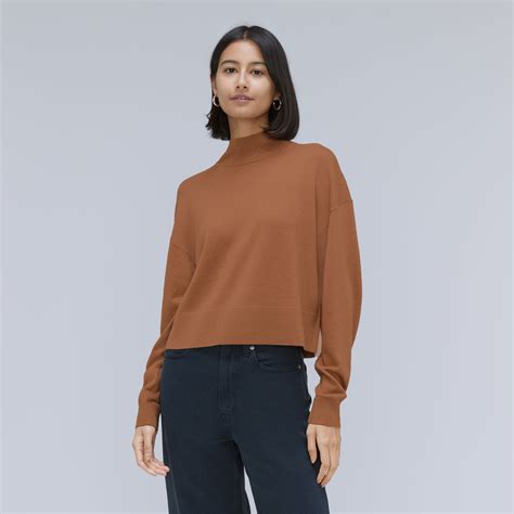 The Luxe Merino Turtleneck Tawny Brown Everlane