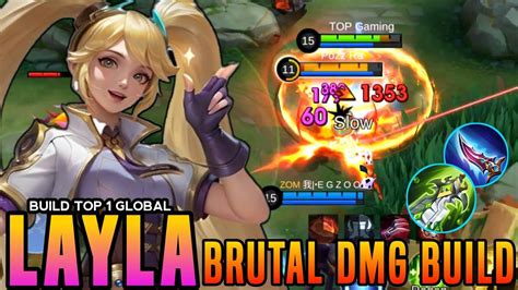 BRUTAL DAMAGE Layla New Emblem Best Build PLEASE TRY Build Top