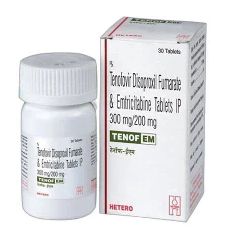 Tenof Tenofovir Disoproxil Fumarate Ip Tablets Treatment Treat Hiv Infection At Rs 1729box In