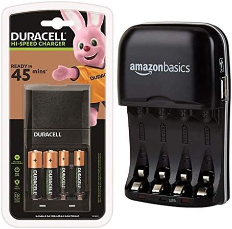 Duracell Minutes Battery Charger With Aa And Aaa Amazon Basics