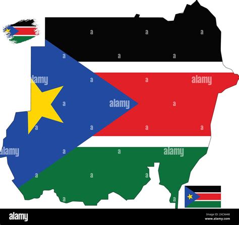 Sudan Map and Flag Stock Vector Image & Art - Alamy