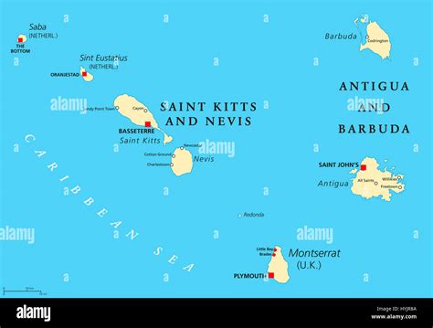 Mappa Dell Isola Di Montserrat Immagini E Fotografie Stock Ad Alta