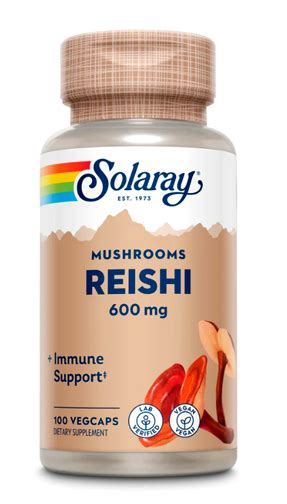 Reishi Mushroom Mg Vegcaps Solaray Penn Herb Co Ltd