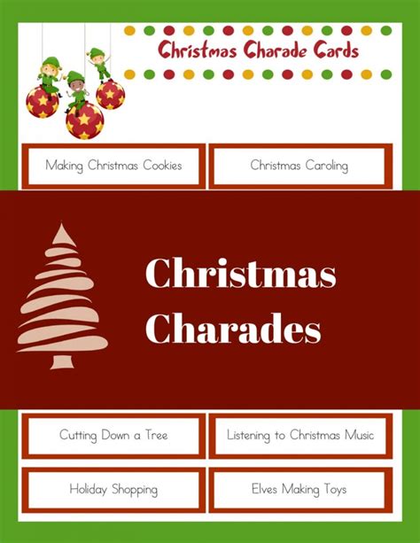 Christmas Charades - Family Christmas Party Game