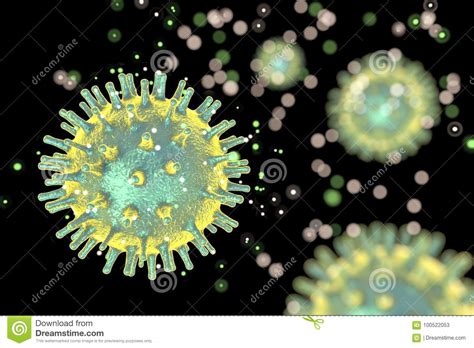 Virus E Batteri Patogeni Umani Illustrazione di Stock - Illustrazione ...