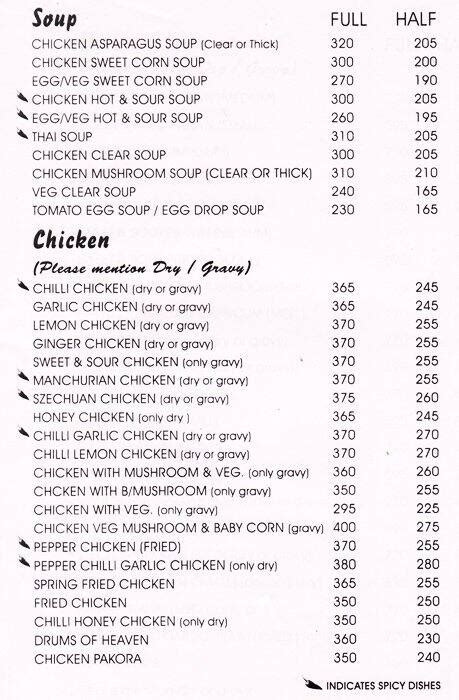 Mandarin Restaurant Menu, Menu for Mandarin Restaurant, Southern Avenue ...