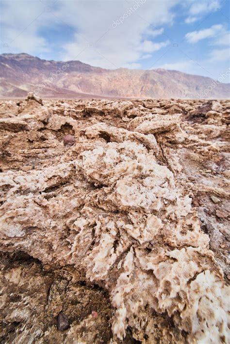 Imagen del Valle de la Muerte erosionó las formaciones de sal en