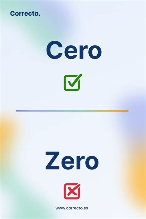 Cero Zero En Forma Correcta De Escribir Escritura Palabras