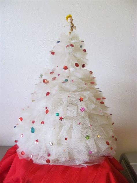 Vintage Handmade Net Tabletop Christmas Tree Etsy Tabletop