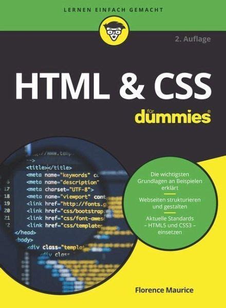 HTML & CSS für Dummies von Florence Maurice - Fachbuch - bücher.de