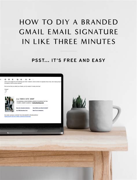 How To Customize Your Gmail Email Signature In Three Minutes Tonic