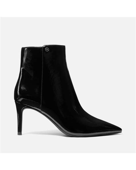 Michael Michael Kors Alina Flex Patent Leather Boots In Black Lyst