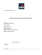 Informe Proyecto A S Avance 2223 1 Docx INSTITUTO PROFESIONAL AIEP