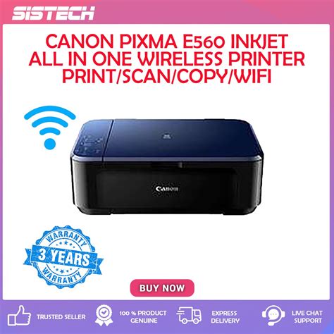 Canon Pixma E560e560r Inkjet Wireless Printer All In One Printscan