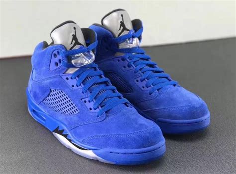 Air Jordan 5 Blue Suede 136027-401 Release Date - Sneaker Bar Detroit