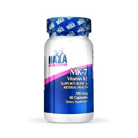 Mk 7 Vitamina K2 100mcg 60 Cápsulas De Haya Labs En Vitaminas De La A