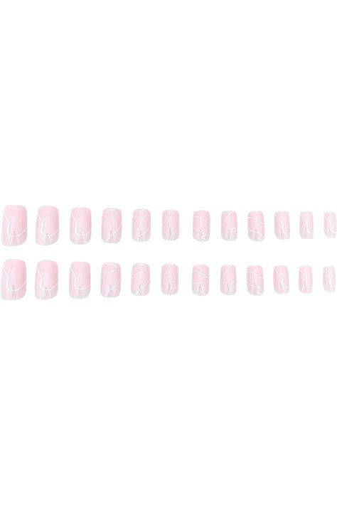 Diduikalor Pcs Press On Nails Nude Square Long Reusable Fake Nails
