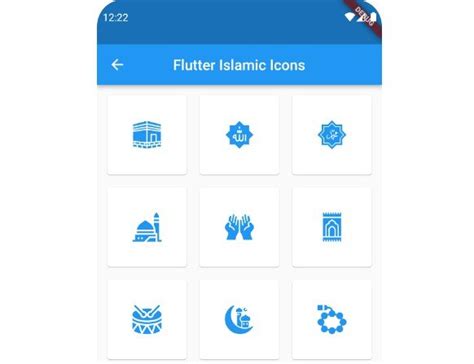 Flutter App Islamic Icons For Flutter