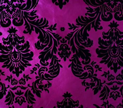 Pink And Black Damask Pattern