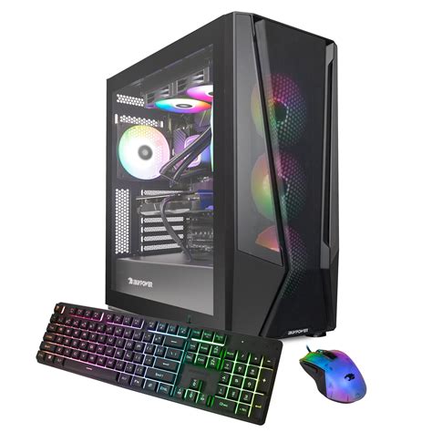 IBUYPOWER Trace Mesh Gaming PC Desktop Liquid Cooled AMD Ryzen 7 7700