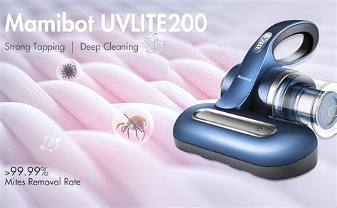 Mamibot UVLITE200 Bed Mattress Mites Cleaner Handheld Cordless Vacuum