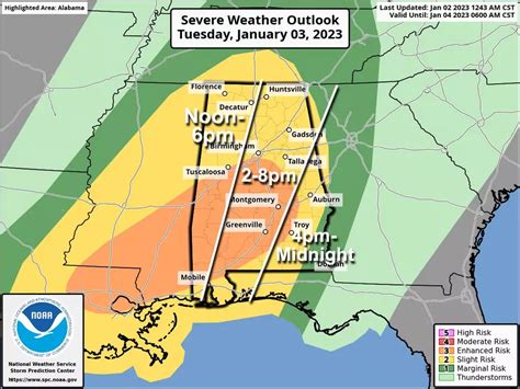 Enhanced Severe Weather, Tornado Threat for Portions of Alabama