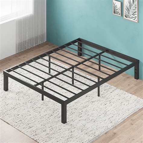 Zinus Black Full Metal Bed Frame SPI-VXFJ-14F at Lowes.com