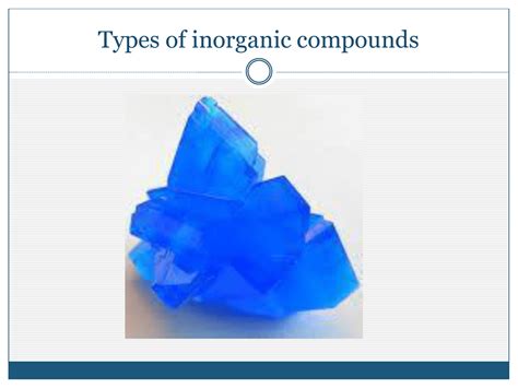 Types of inorganic compounds