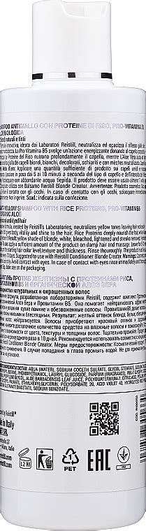 Reistill Blonde Creator Shampoo Anti Yellow Shampoo For Colored Blonde Hair Makeup Uk