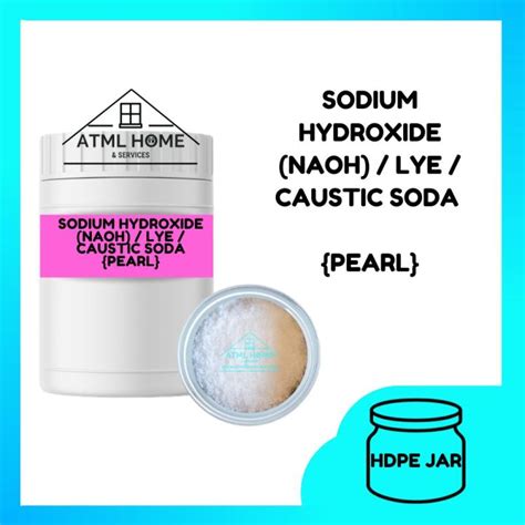 Sodium Hydroxide Naoh Caustic Soda Pearl Lye Hdpe Jar Lazada