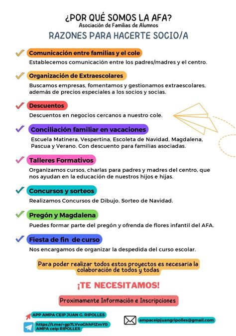 INFORMACIÓ AFA CEIP JUAN G RIPOLLÉS