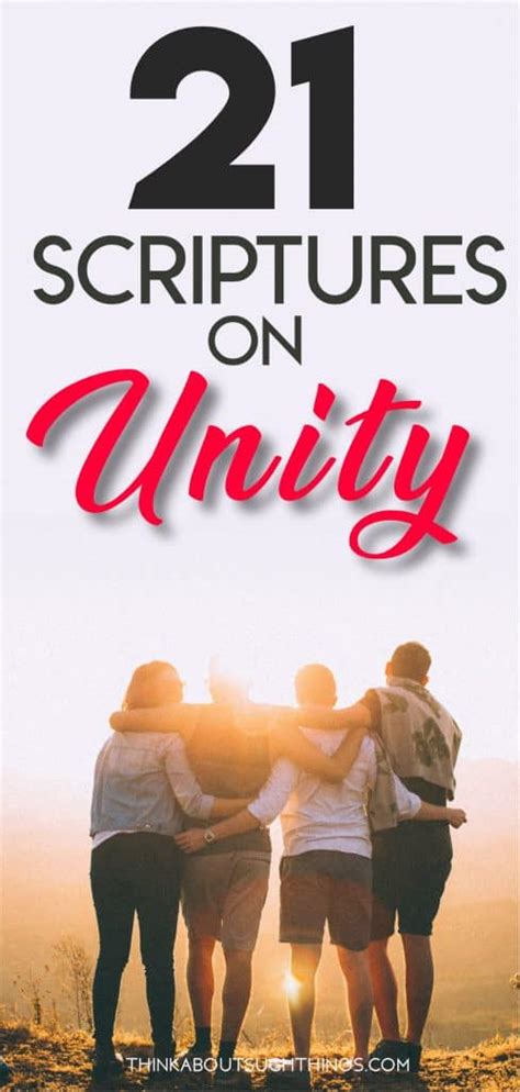 21 Powerful Bible Verses About Unity | Think About Such Things