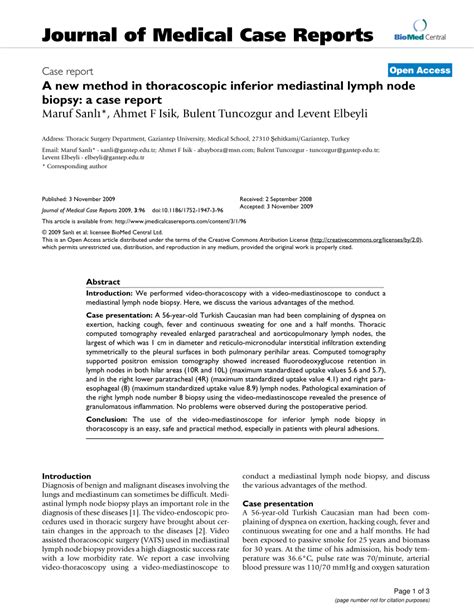 (PDF) A new method in thoracoscopic inferior mediastinal lymph node ...