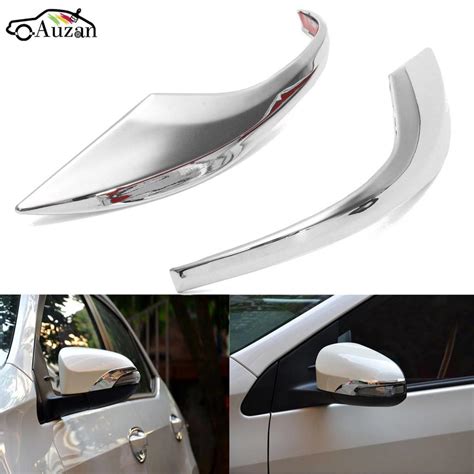 Chrome Car Side Door Rearview Mirror Cover Trim Mirrors Strips For