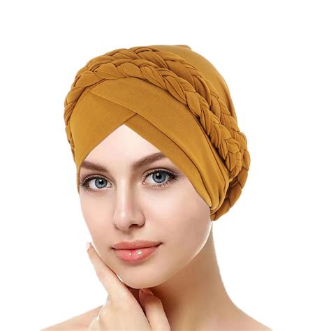 Turbante Trenzado Hecho A Mano De Estilo Bohemio Para Mujer Bandana